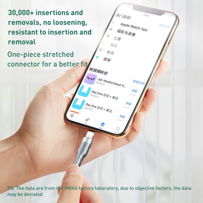 REMAX RC-009i 1 ม. 2.22A USB-C / Type-C ถึง 8 Pin 20W PD สายเคเบิลข้อมูลการชาร์จอย่างรวดเร็ว, Type-C to 8 Pin 20W
