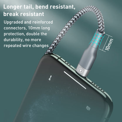 REMAX RC-009i 1 ม. 2.22A USB-C / Type-C ถึง 8 Pin 20W PD สายเคเบิลข้อมูลการชาร์จอย่างรวดเร็ว, Type-C to 8 Pin 20W
