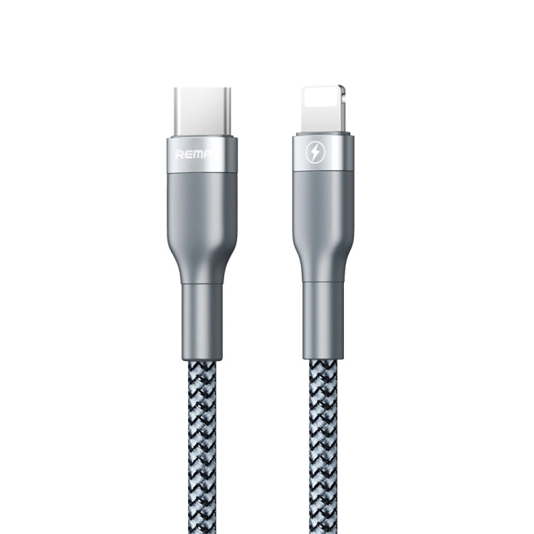 REMAX RC-009i 1 ม. 2.22A USB-C / Type-C ถึง 8 Pin 20W PD สายเคเบิลข้อมูลการชาร์จอย่างรวดเร็ว, Type-C to 8 Pin 20W