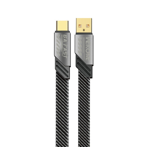 WK WDC-190a Mech Series 6A USB to USB-C/Type-C สายเคเบิลข้อมูลชาร์จเร็ว ความยาว: 1 ม., USB to USB-C/Type-C