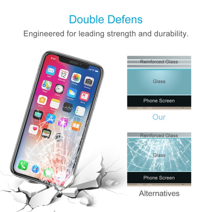 สำหรับ iPhone 11 Pro / XS / X 50 ชิ้น 0.26 มม. 9H ความแข็งพื้นผิวป้องกันการระเบิดไม่เต็มหน้าจอฟิล์มกระจกนิรภัย, For iPhone 11 Pro / XS / X(50 PCS)
