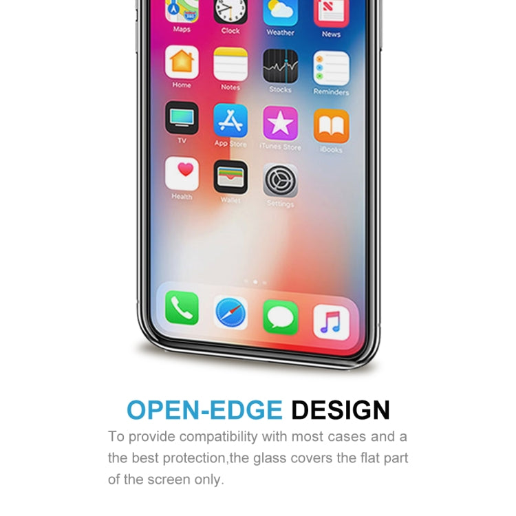สำหรับ iPhone 11 Pro / XS / X 50 ชิ้น 0.26 มม. 9H ความแข็งพื้นผิวป้องกันการระเบิดไม่เต็มหน้าจอฟิล์มกระจกนิรภัย, For iPhone 11 Pro / XS / X(50 PCS)