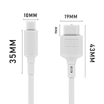 สายเคเบิลข้อมูล USB-C / Type-C ถึง XT60 ความยาว: 50 ซม, 50cm