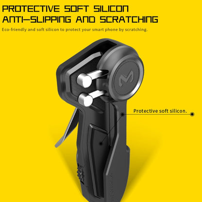 MeMo AKpad6K Snap-on หกนิ้วเชื่อมต่อทริกเกอร์เลียนแบบตัวควบคุมเกมยิงปืนสำหรับแท็บเล็ตพีซีหนึ่งคู่, Six Finger Linkage