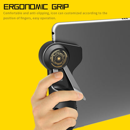 MeMo AKpad6K Snap-on หกนิ้วเชื่อมต่อทริกเกอร์เลียนแบบตัวควบคุมเกมยิงปืนสำหรับแท็บเล็ตพีซีหนึ่งคู่, Six Finger Linkage