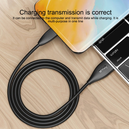 IVON CA87 สายเคเบิลข้อมูลชาร์จเร็ว USB ถึง 8 Pin TPE ความยาวสายเคเบิล: 1 ม, 8 Pin