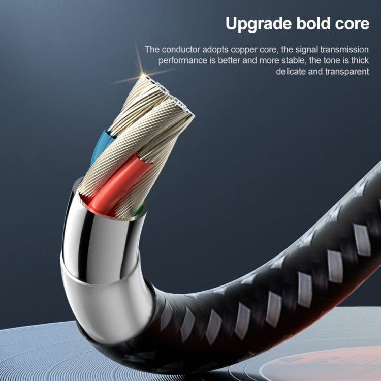 awei CL-116T Type-C / USB-C ถึง 3.5 มม. สายสัญญาณเสียง Hi-Fi