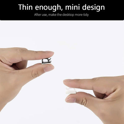 HG2392 50 PCS Desktop Data Cable Organizer Fixing Clip, Gum Type: อะคริลิก, 50 PCS / Acrylic