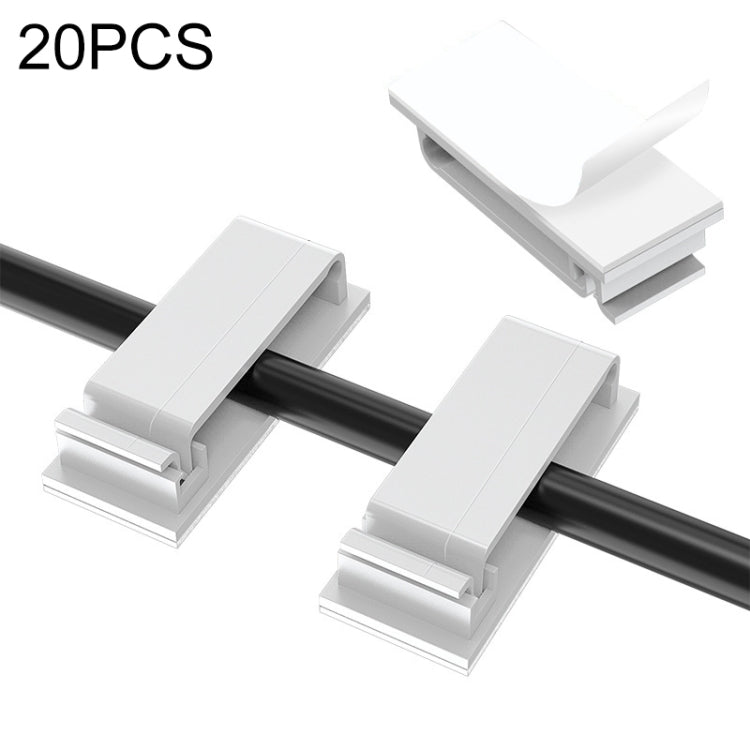 HG2613 20 PCS Desktop Data Cable Organizer คลิปยึด