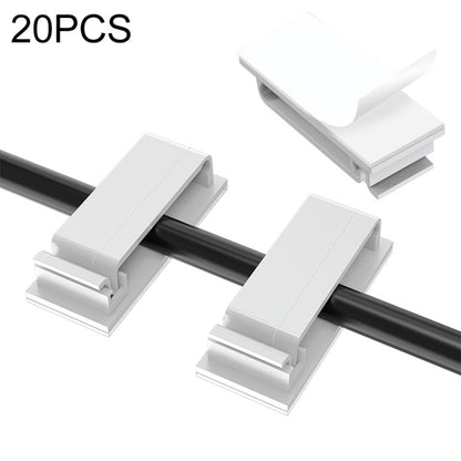 HG2613 20 PCS Desktop Data Cable Organizer คลิปยึด