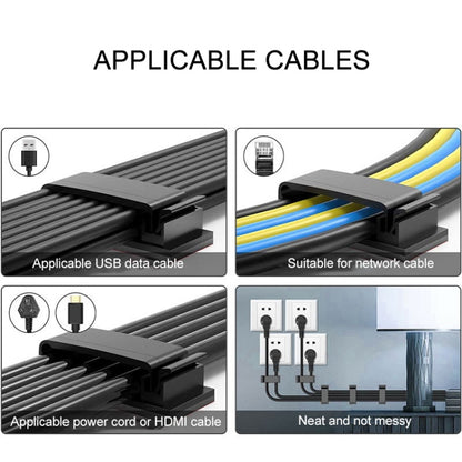 HG2613 20 PCS Desktop Data Cable Organizer คลิปยึด