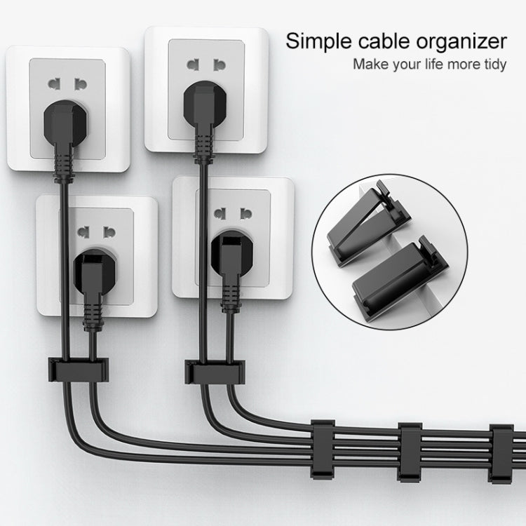 HG2613 20 PCS Desktop Data Cable Organizer คลิปยึด