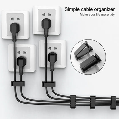 HG2613 20 PCS Desktop Data Cable Organizer คลิปยึด
