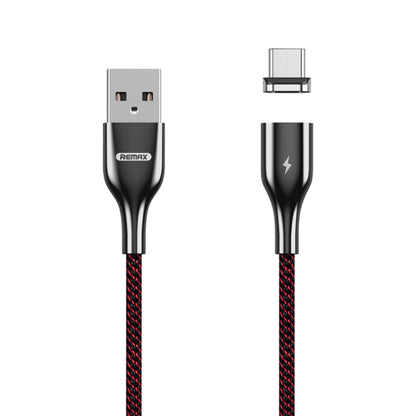 REMAX RC158m 3A USB to Micro USB Interface การชาร์จ + การส่งผ่านแม่เหล็กดึงดูดสายเคเบิลข้อมูลถักโพลีเอสเตอร์สองสีความยาวสายเคเบิล: 1 ม., Micro USB
