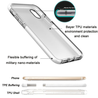 สำหรับ iPhone X / XS แฟชั่นเนื้อโปร่งใสป้องกันการชนกันเคส TPU, For X