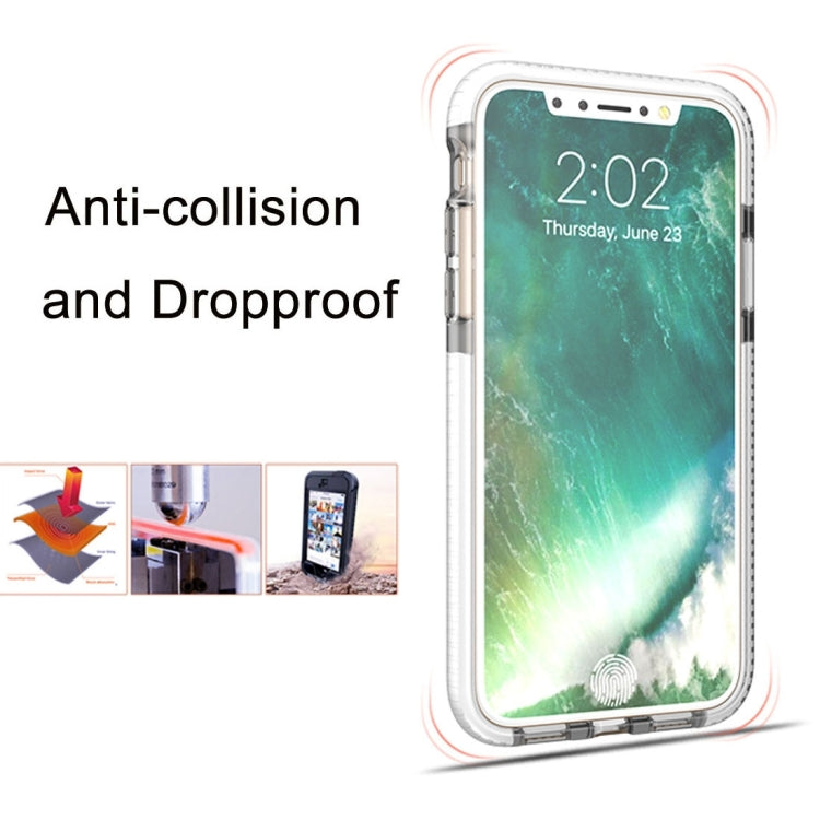 สำหรับ iPhone X / XS แฟชั่นเนื้อโปร่งใสป้องกันการชนกันเคส TPU, For X