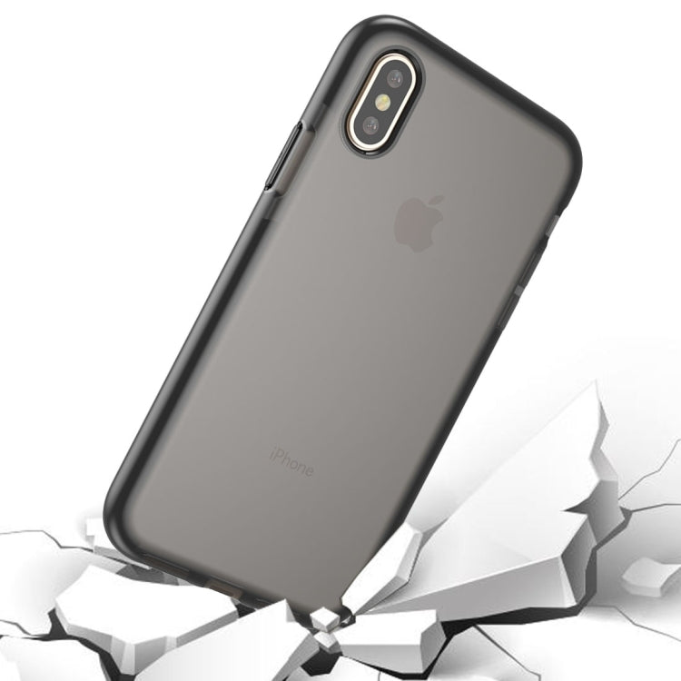 สำหรับ iPhone X / XS แฟชั่นเนื้อโปร่งใสป้องกันการชนกันเคส TPU, For X