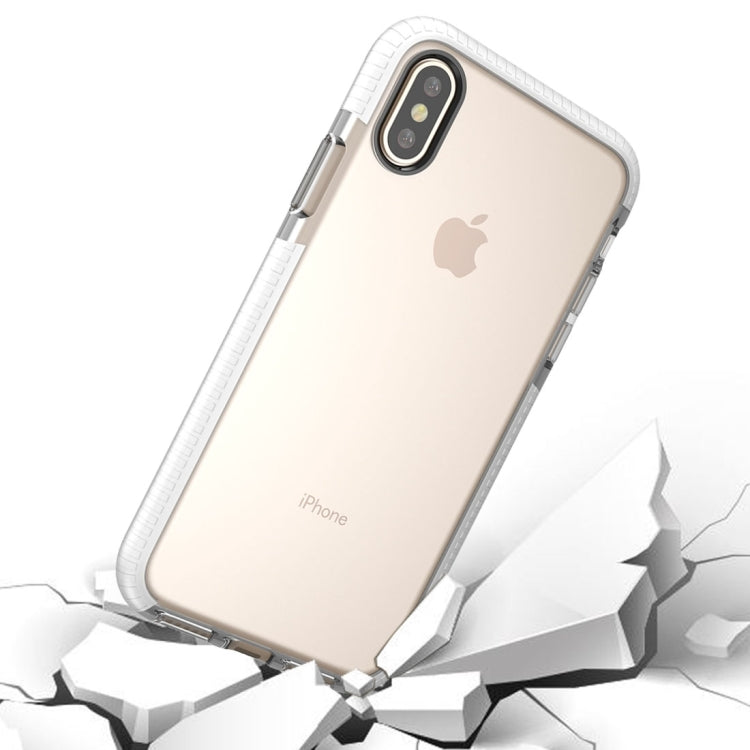สำหรับ iPhone X / XS แฟชั่นเนื้อโปร่งใสป้องกันการชนกันเคส TPU, For X