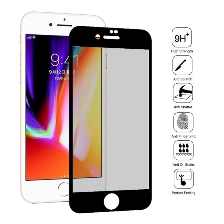 ฟิล์มกระจกนิรภัยป้องกันแสงสะท้อนความเป็นส่วนตัวสูง 0.26 มม. 9H 3D สำหรับ iPhone 8 และ 7, iPhone 8 & 7