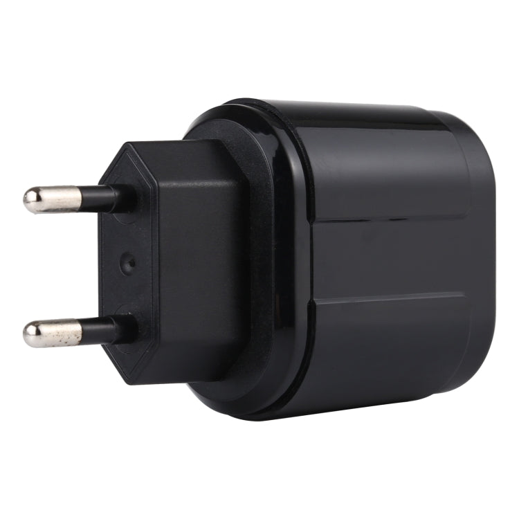 LZ-022 5V 2.4A พอร์ต USB แบบคู่สำหรับเดินทาง, ปลั๊ก EU