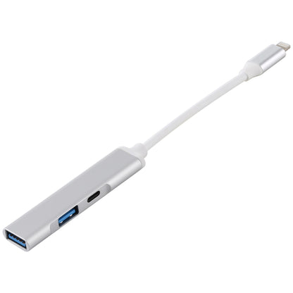 S-206 3 in 1 8 Pin Male ถึง 2 x USB 3.0 + 8 Pin Female Camera Reader Adapter, S-206