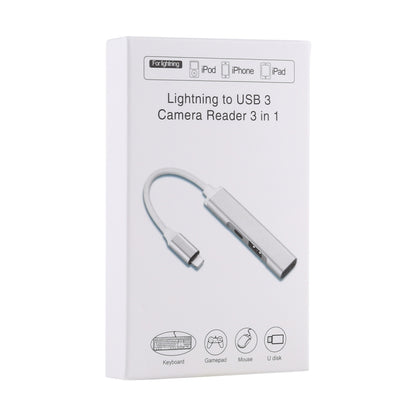 S-206 3 in 1 8 Pin Male ถึง 2 x USB 3.0 + 8 Pin Female Camera Reader Adapter, S-206