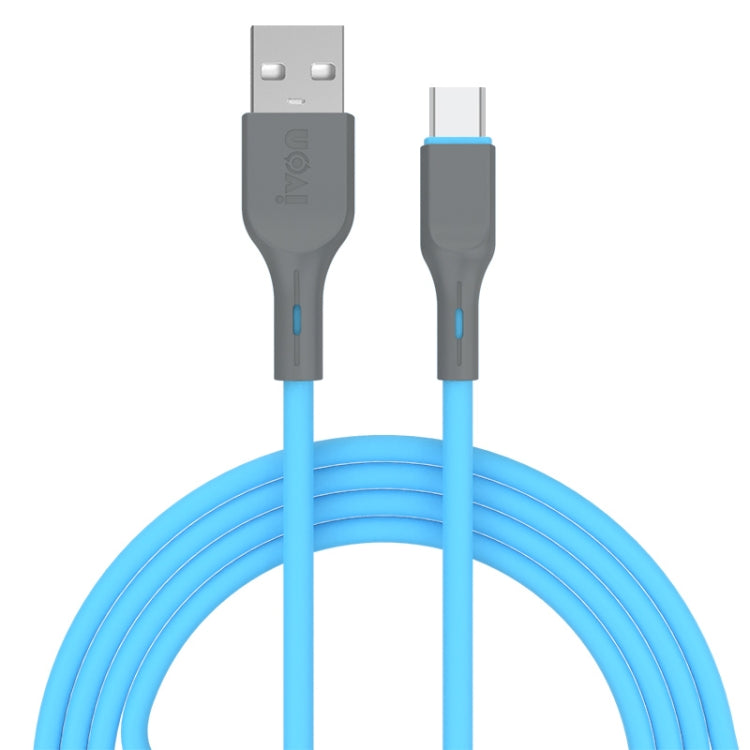 IVON CA78 2.4A Type-C / USB-C สายเคเบิลข้อมูลการชาร์จอย่างรวดเร็ว ความยาว: 1 ม, Type-C