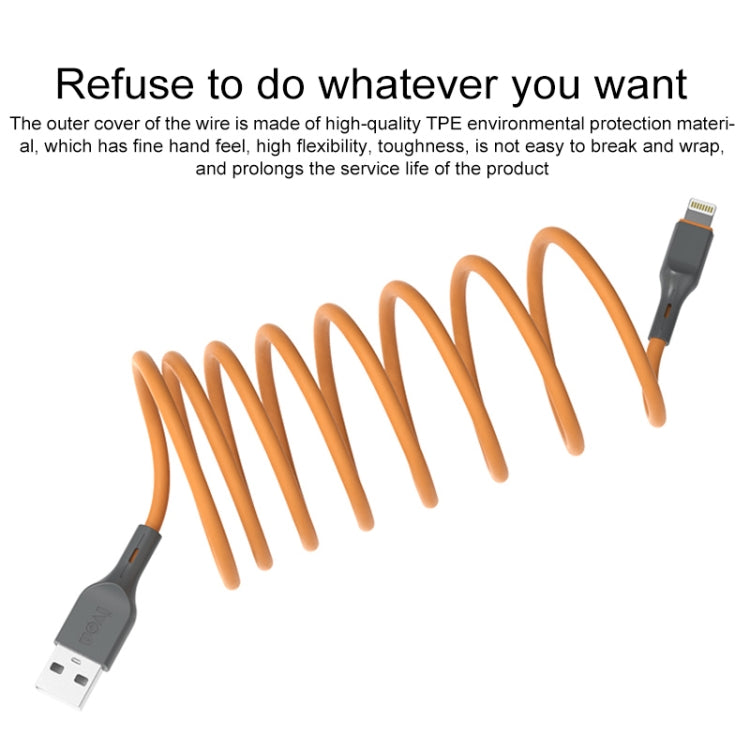 IVON CA78 2.4A Type-C / USB-C สายเคเบิลข้อมูลการชาร์จอย่างรวดเร็ว ความยาว: 1 ม, Type-C