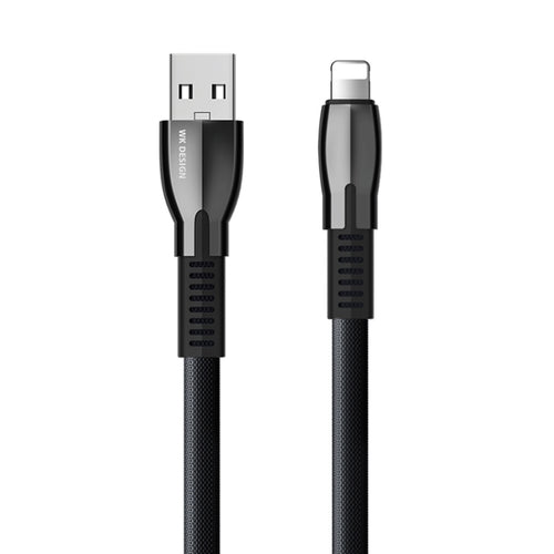 WK WDC-107i 1m 2.4A Saint Zinc Alloy Series USB ถึง 8 Pin Data Sync สายชาร์จ, 8 Pin