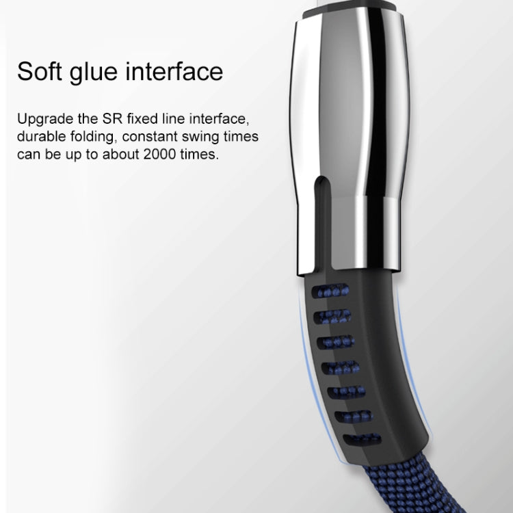 WK WDC-107i 1m 2.4A Saint Zinc Alloy Series USB ถึง 8 Pin Data Sync สายชาร์จ, 8 Pin