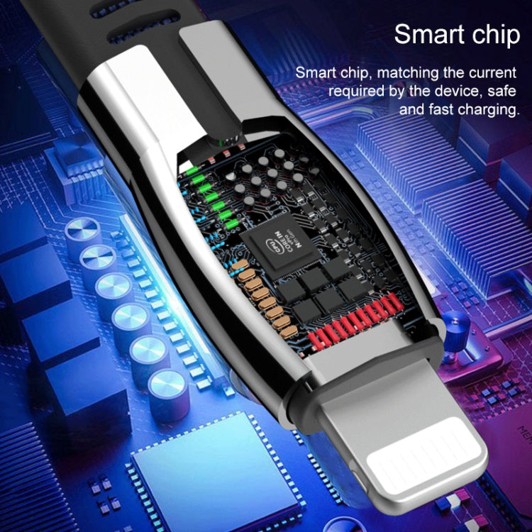 WK WDC-107i 1m 2.4A Saint Zinc Alloy Series USB ถึง 8 Pin Data Sync สายชาร์จ, 8 Pin