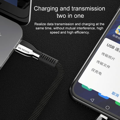 WK WDC-107i 1m 2.4A Saint Zinc Alloy Series USB ถึง 8 Pin Data Sync สายชาร์จ, 8 Pin