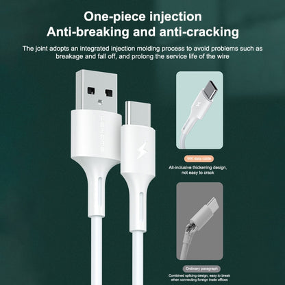 WK WDC-136 USB ถึง 8 Pin 3A สายเคเบิลข้อมูลการชาร์จอย่างรวดเร็ว, USB to 8 Pin(Black)