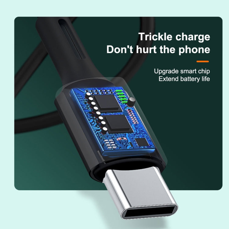 WK WDC-136 USB ถึง 8 Pin 3A สายเคเบิลข้อมูลการชาร์จอย่างรวดเร็ว, USB to 8 Pin(Black)