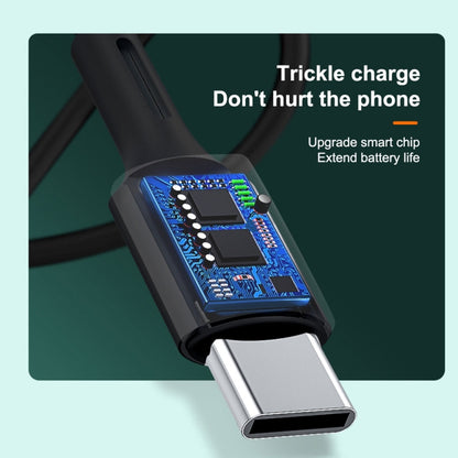 WK WDC-136 USB ถึง 8 Pin 3A สายเคเบิลข้อมูลการชาร์จอย่างรวดเร็ว, USB to 8 Pin(Black)