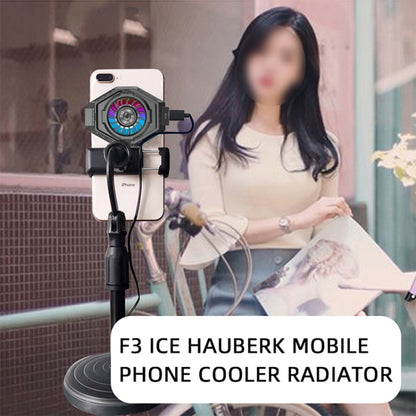 MB-F3 โทรศัพท์มือถือถ่ายทอดสดเกมเซมิคอนดักเตอร์หม้อน้ำกลับพัดลมระบายความร้อนแบบหนีบ, MB-F3