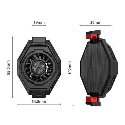 MB-F3 โทรศัพท์มือถือถ่ายทอดสดเกมเซมิคอนดักเตอร์หม้อน้ำกลับพัดลมระบายความร้อนแบบหนีบ, MB-F3