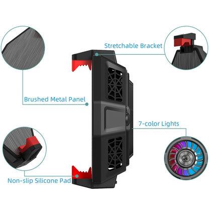 MB-F3 โทรศัพท์มือถือถ่ายทอดสดเกมเซมิคอนดักเตอร์หม้อน้ำกลับพัดลมระบายความร้อนแบบหนีบ, MB-F3