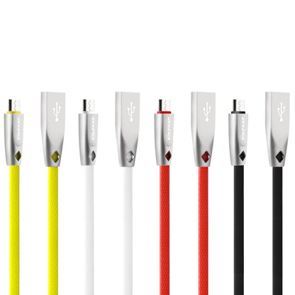 AWEI CL-96 USB เป็น Micro USB แบบพกพา TPE + สายเคเบิลข้อมูลโลหะผสมอลูมิเนียม, 2A, ความยาว: 1 ม.