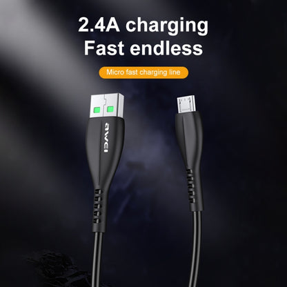 awei CL-115M 1 ม. 2.4A สายชาร์จ USB เป็น Micro USB