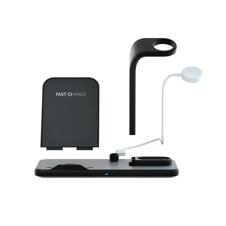 N35 เครื่องชาร์จไร้สายด่วนแบบแยกการออกแบบ 3 ใน 1 สำหรับ iPhone, Apple Watch, AirPods