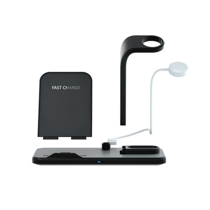 N35 เครื่องชาร์จไร้สายด่วนแบบแยกการออกแบบ 3 ใน 1 สำหรับ iPhone, Apple Watch, AirPods