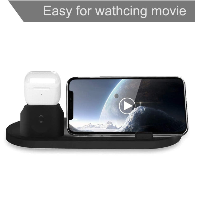 เครื่องชาร์จไร้สาย 6 in 1 ที่อัปเกรดแล้ว HQ-UD15 สำหรับ iPhone, Apple Watch, AirPods และโทรศัพท์ Android อื่นๆ