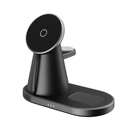 Y05 3 in 1 15W Telescopic Magnetic Wireless Charger สำหรับโทรศัพท์มือถือ / นาฬิกา Apple / AirPods, Y05