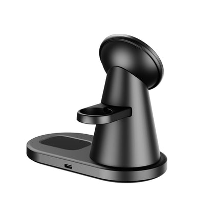 Y05 3 in 1 15W Telescopic Magnetic Wireless Charger สำหรับโทรศัพท์มือถือ / นาฬิกา Apple / AirPods, Y05