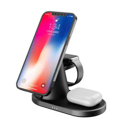 Y05 3 in 1 15W Telescopic Magnetic Wireless Charger สำหรับโทรศัพท์มือถือ / นาฬิกา Apple / AirPods, Y05