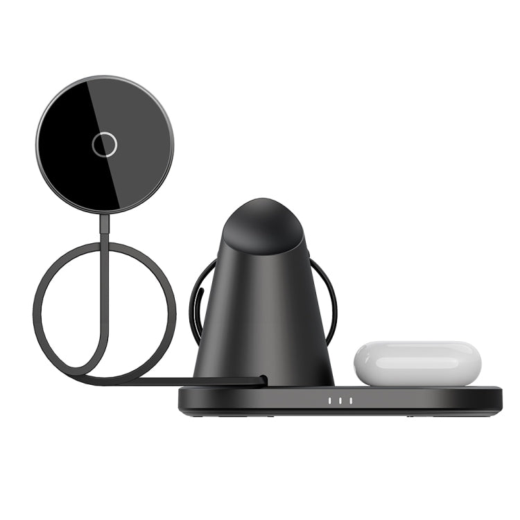 Y05 3 in 1 15W Telescopic Magnetic Wireless Charger สำหรับโทรศัพท์มือถือ / นาฬิกา Apple / AirPods, Y05