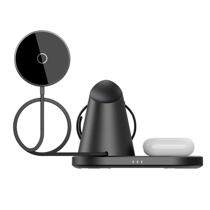 Y05 3 in 1 15W Telescopic Magnetic Wireless Charger สำหรับโทรศัพท์มือถือ / นาฬิกา Apple / AirPods, Y05