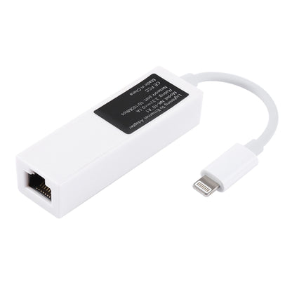 NK107A1 8 Pin to RJ45 Ethernet LAN Network Adapter Cable สำหรับ iPhone / iPad Series, ความยาวรวม: 16 ซม.