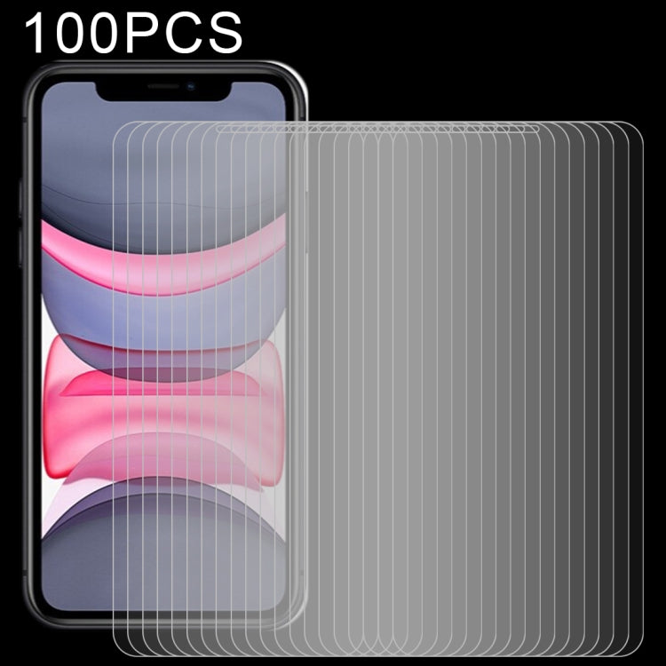 สำหรับ iPhone 11 / XR 100 ชิ้น 0.26mm 9H 2.5D ฟิล์มกระจกนิรภัย, For iPhone 11 / XR(100 PCS)